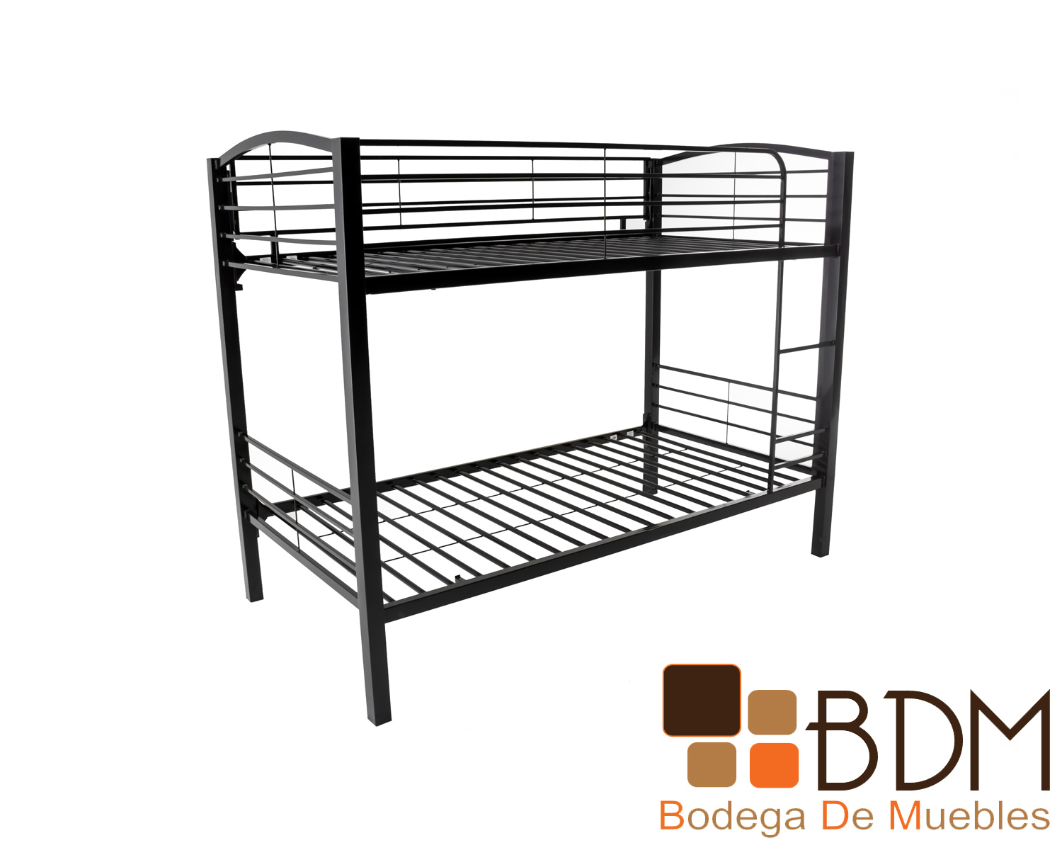Litera Tubular Individual En Acero Color Negro Bodega De Muebles