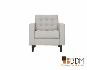 sofa individual blanco -cómodo - clásico - contemporáneo